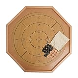 TradeOpia Crokinole 2 in 1 Natural Wood Color