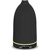 URPOWER 150mL Essential Oil Diffuser Ultrasonic Cool Mist Humidifier | Quiet Mist with Timer Settings and Soft 7 Color LED Lighting Ideal for Bedrooms, Yoga Rooms and Office Relaxation