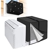 Air Conditioner Covers for Outside fit for Midea U Shaped Unit, Black | 3-Layer insuLated window AC cover 20"W x 14"H x 12"D, with aluminum foil &amp; EPE foam, fit for Midea AC 8000/10000/120000 BTU