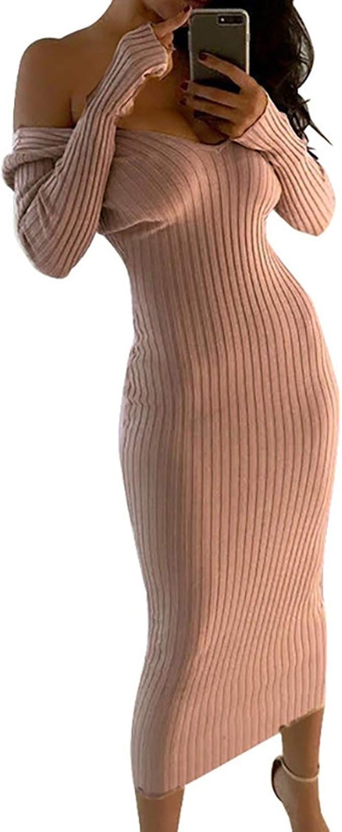 red sweater dress amazon