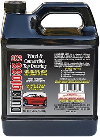 Amazon Com Duragloss 302 Vinyl Convertible And Tonneau Dressing 1 Gallon Automotive