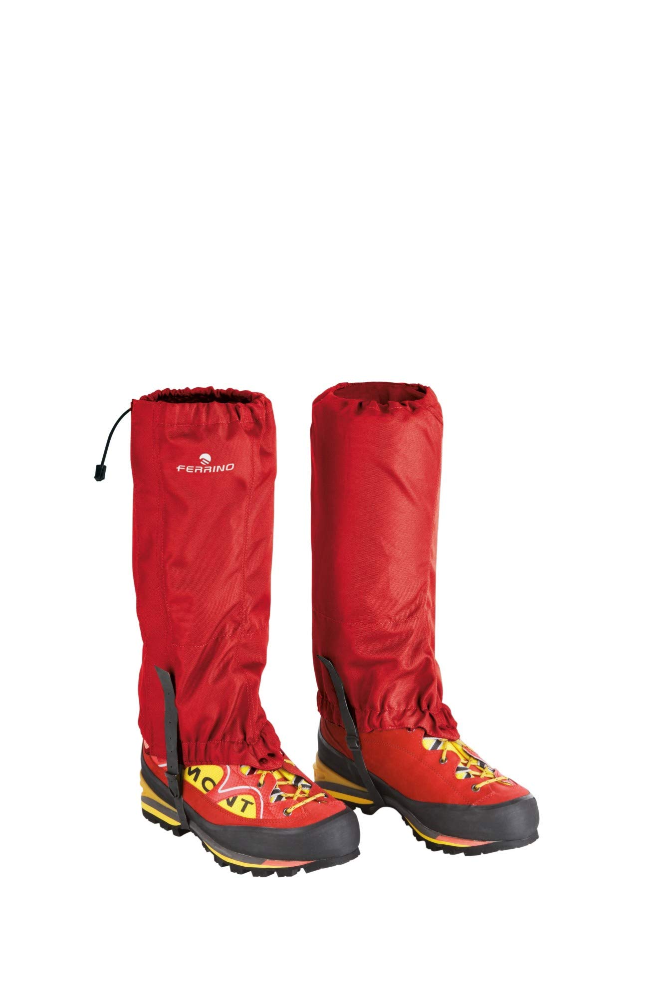 Ferrino 77313HRR.1SIZ Heavy Duty Cervino Gaiters (Set), Red, Adults Unisex, One Size