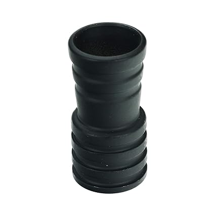 Rauch dein Obst | Universal Shisha Schlauchadapter | für Amy, Kaya, SKS, NP-S | in mattem Schwarz| mit Abnehmbarer Gummidichtung| inkl. Sticker in Carbon-Optik