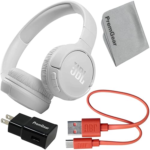 JBL Bags JBL Tune 510BT Wireless On-Ear Headphones (White) with