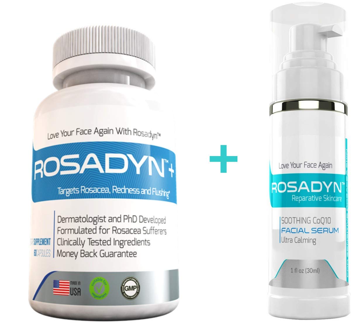 Rosacea Treatment Supplement by Rosadyn Relief for Face & Nose