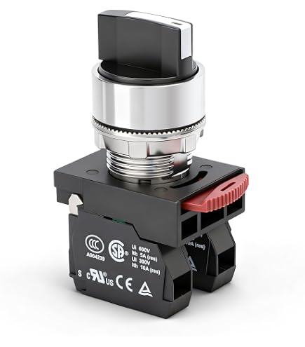 BAOMAIN Rotary Selector Switch, ZB2-BE101C (XB2-BD33) 22mm 3