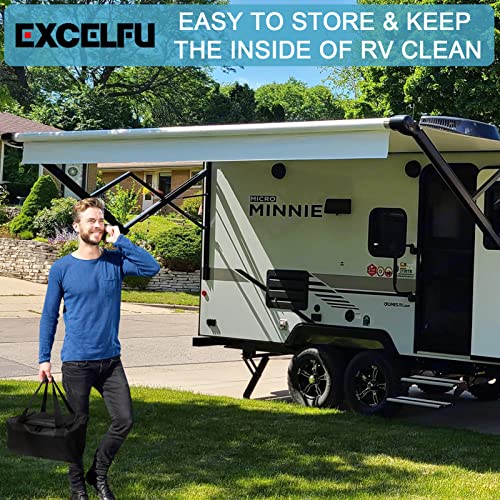 EXCELFU Camper Leveler 2 Pack, Camper Leveling Kit Includes Two Curved