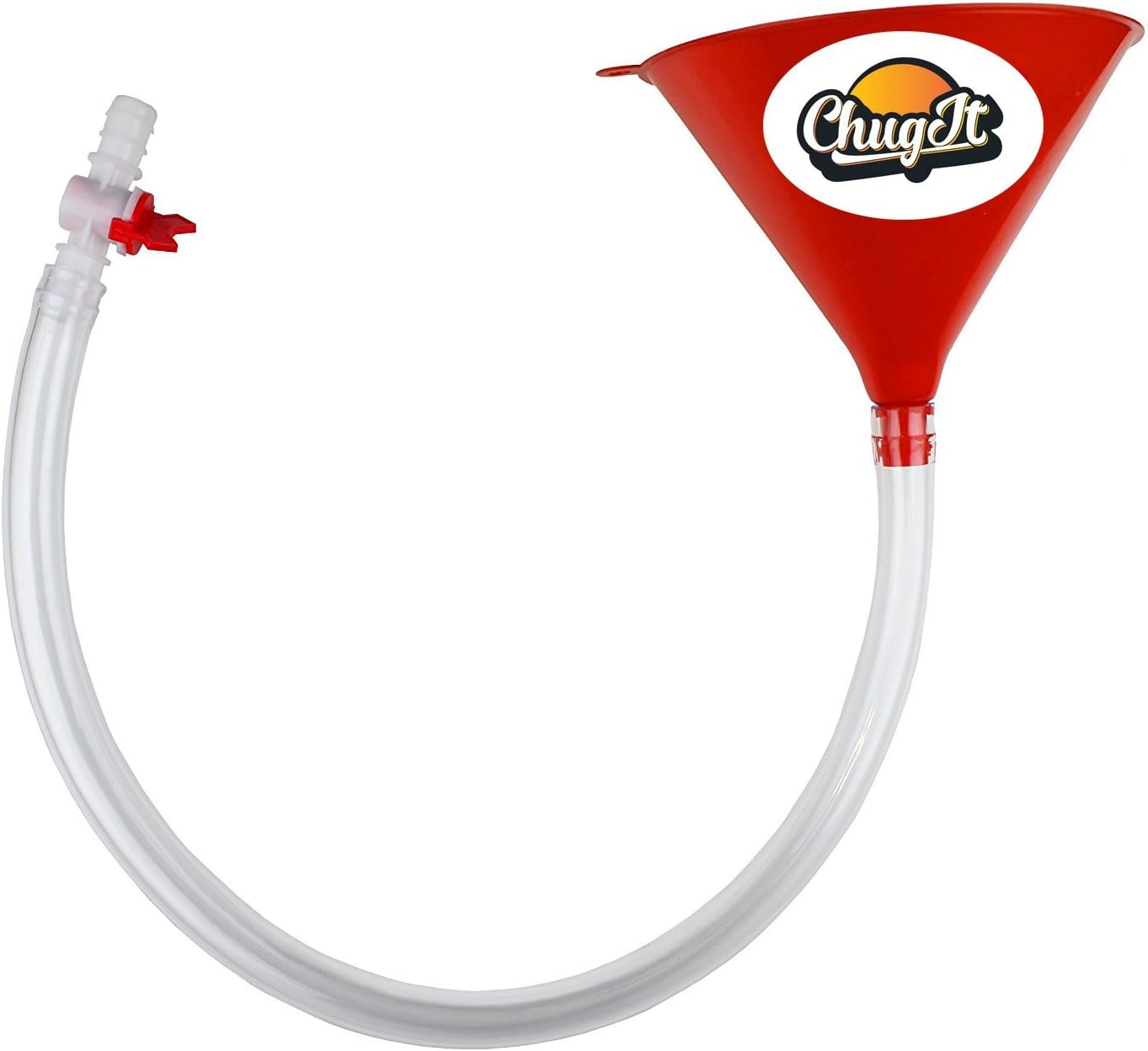 CHUGIT Beer Bong Funnel with Stop Tap Extra Thick KinkFree Tube