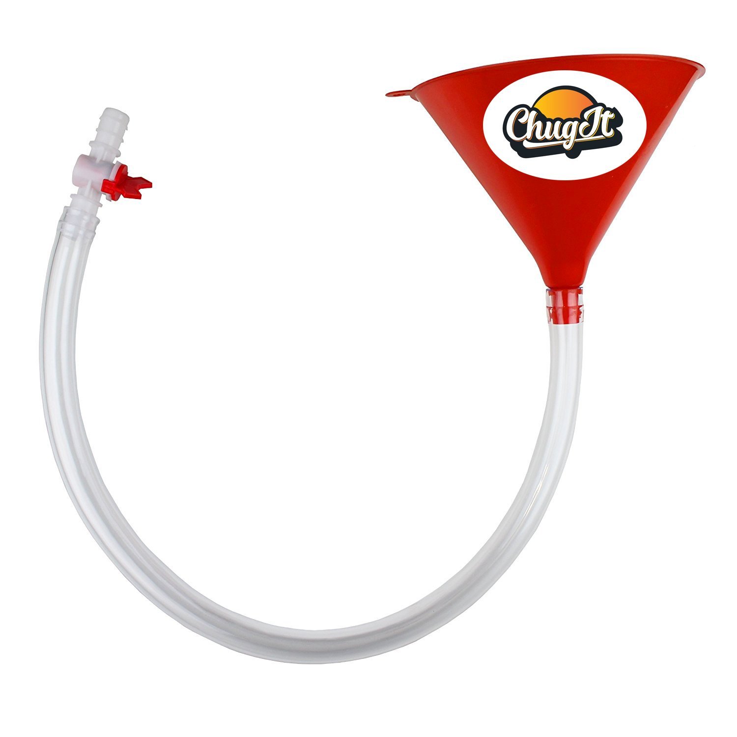 CHUGIT Beer Bong Funnel with Stop Tap Extra Thick KinkFree Tube