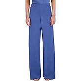 BCBGMAXAZRIA Women's Wide Leg Pant with Side Zipper Closure