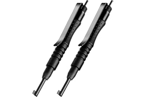 JOTOVO Pocket Key Universal Round Handcuff Key, Police Cuff Keys 4 Inch with Clip for All Standard Series Hand Cuffs - 2 Pack