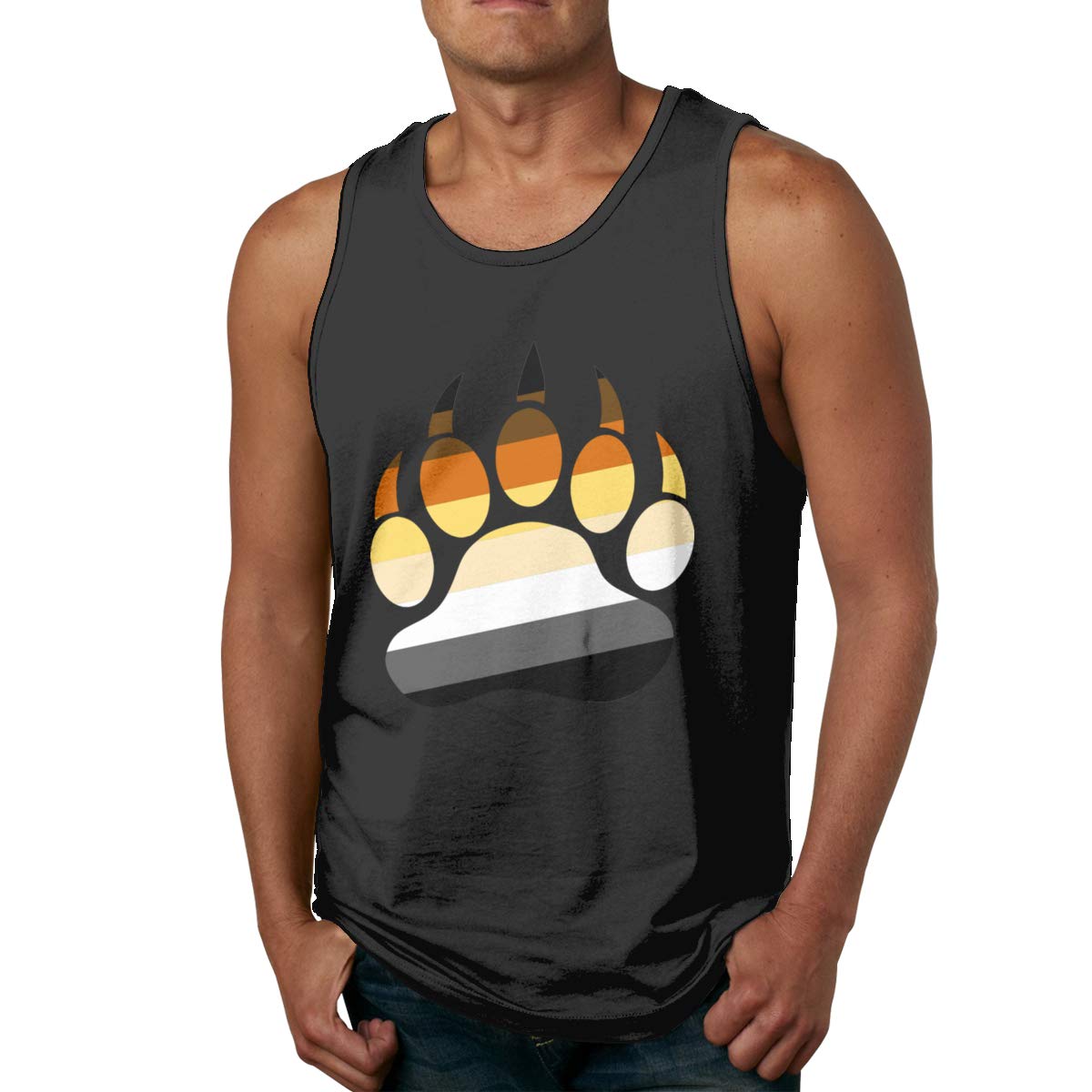 Momonage Athletic Muscle Gay Bear Pride Paw Bodybuilding T-shirt
