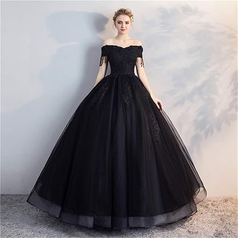 black beach wedding dresses