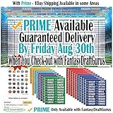 2018 Fantasy Football Draft Kit Complete | Jumbo Color Draft Board 60” x 36”| Color Coded 4” Large Peel & Stick Labels | up to 14 Team Easy Read Kit