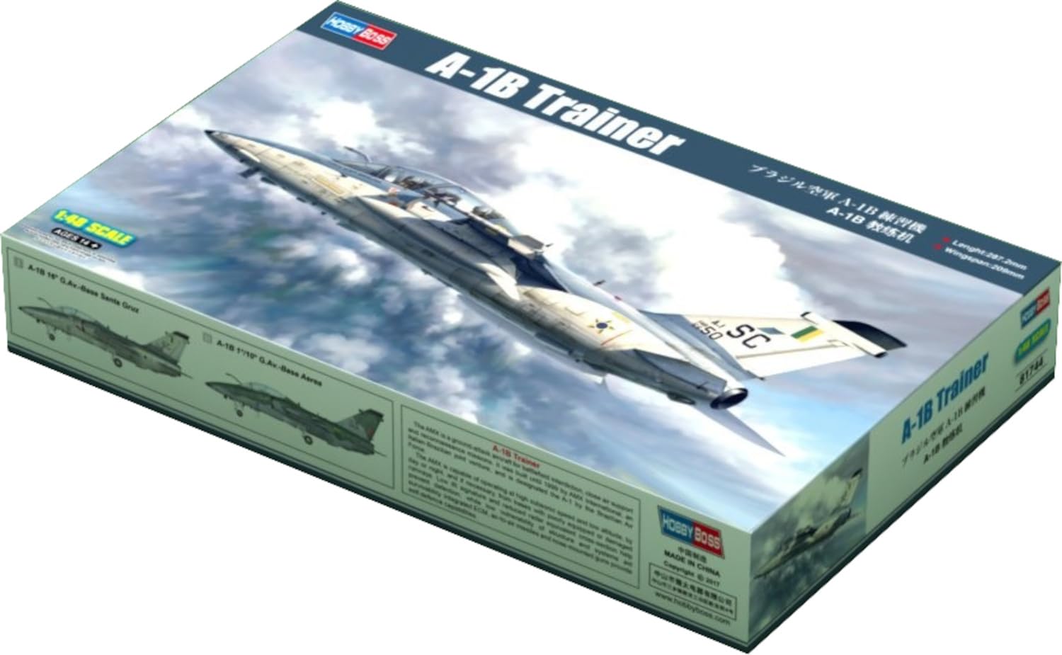 Hobbyboss 81744 1:48-A-1B Trainer Aircraft, 38.1 x 24.1 x 6.4 centimetres