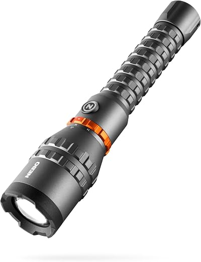 NEBO Davinci 8000 Flashlight 8000 Lumen USB-C Power Bank Rechargeable IP67 Grey