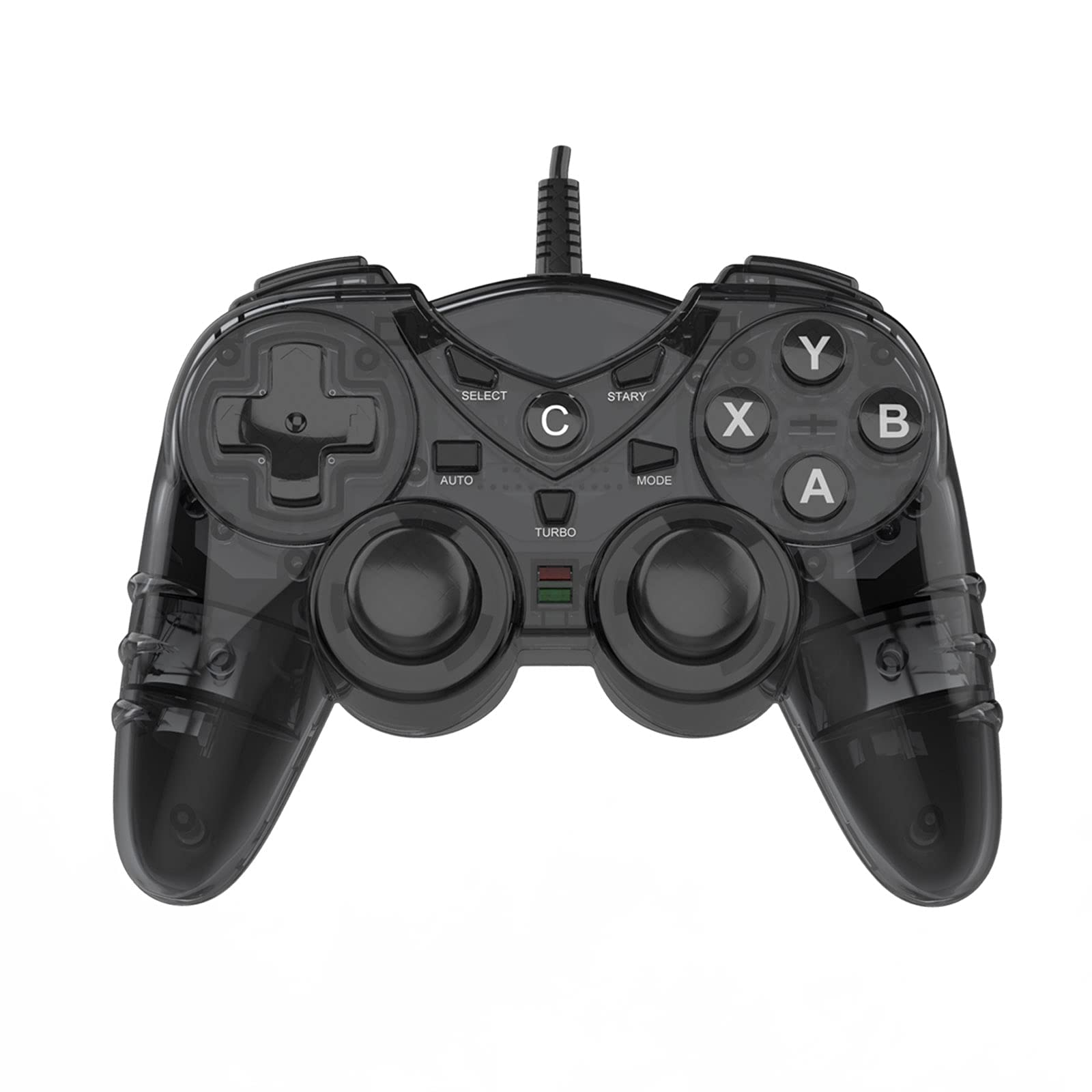 NBCP Game Controller for PC PS3,wired PS3 Controller for Windows 7/8 /8.1/10/ Laptop, TV Box USB Steam Gamepad joystick Joypad with Dual Vibration feedback Turbo Trigger