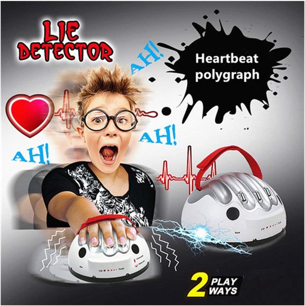 sakd Lie Detector Micro Electric Shocking Tricky Funny Polygraph Toys Liar Truth Dare Game Party Analyzer Consoles Interesting Polygraph Test