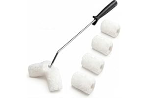 Hanpex Double Roller Brush, Paint Roller Covers, Paint Rollers Naps, House Painting Supplies Covers, Roller Frame and Paint R