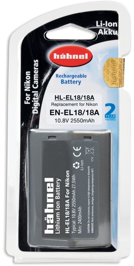 hähnel HL-EL18 Li-Ion Battery for Nikon EN-EL18 - Black