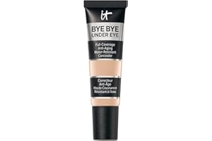 IT Cosmetics Bye Bye Under Eye Concealer – Water-Resistant, 24H Full Coverage Brightening Concealer For Dark Circles, Fine Lines, Redness & Discoloration, Anti-Aging Color Correcting Cream – 0.4 fl oz