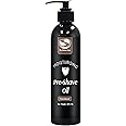 The Henna Guys 8 fl. Oz Pre-Shave & Beard Conditioning Oil for Men, Sandalwood Scent, with Jojoba, Argan, & Marula Oils, Free from Ammonia, Sulfate, Phthalate