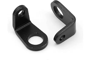 TECTEK 5mm to 10mm hole L Shape Motorbike Turn Signal lights Mounting Brackets Relocation holder Motorcycle Turn Signals Brackets Universal compatible with Harley bmw honda motorcycle