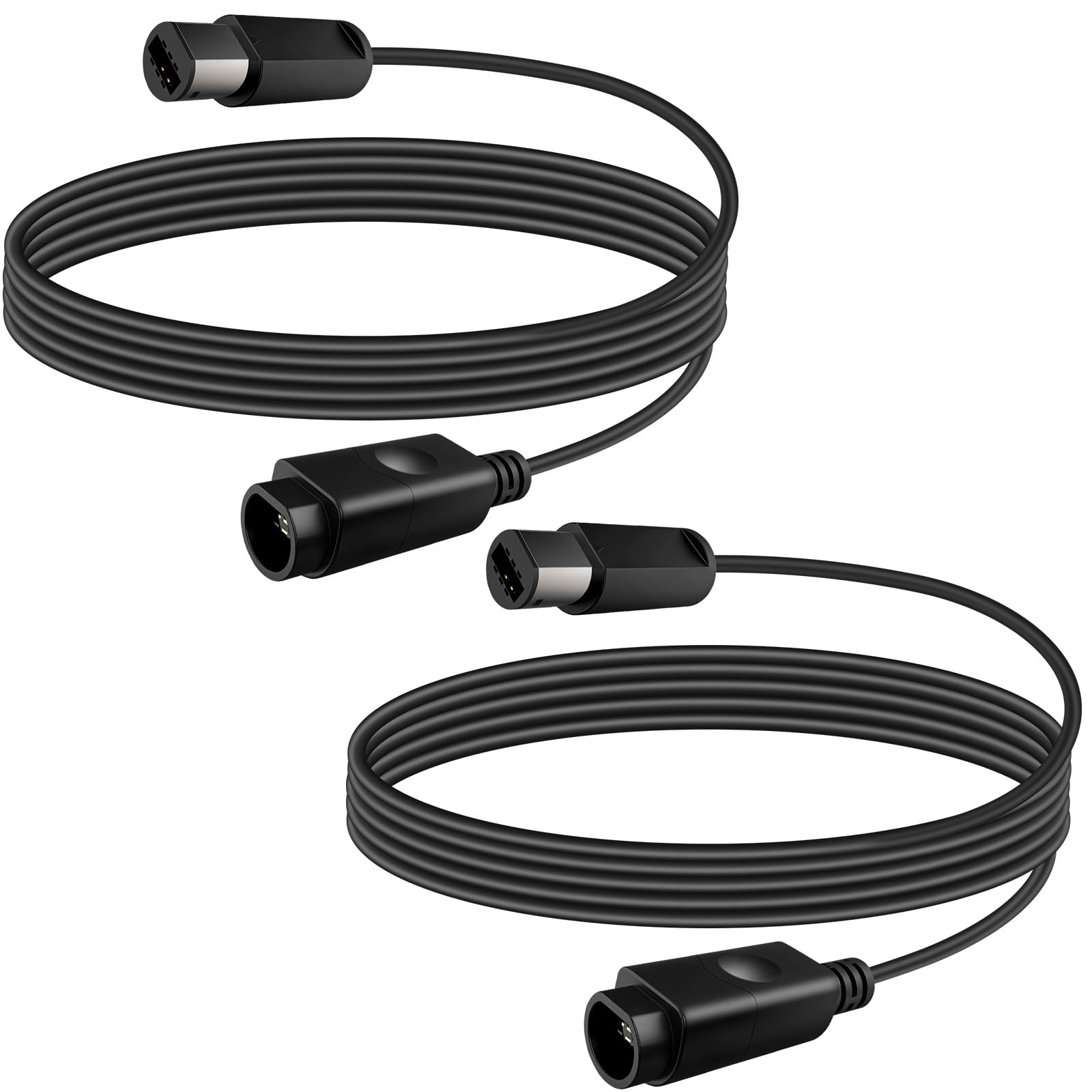 Vrllinking Controller Extension Cable 5.9FT, Compatible with Nintendo Wii/Wii U Systems, Durable NGC Accessories Cord for Seamless Gaming (2-Pack)