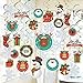 GOER 36 Pcs Christmas Decorations,Hanging Swirls for Christmas Party Supplies