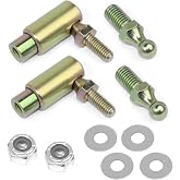 2 Sets Throttle Disconnect Quick Release Ball Joint | 10-32 Female Thread, Premium Cadmium Plated Steel, For Carburetor Linkages &amp; Cable Ends