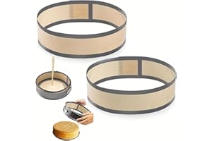 Non-Stick Round Cake Pan - Flat Bottom Easy Release Baking Pan for Cakes & Breads