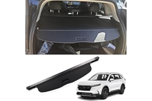 Marretoo 2023 2024 2025 2026 for Honda CRV Cargo Cover (Include Hybrid) for Honda CR-V Accessories Black Retractable Trunk Cover Security Shield Shade