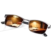 PEEPAI Photochromic Full Lens Reading Glasses Outdoor UV Sunglasses Computer Anti Blue Light Metal Eyewear for Men and Women