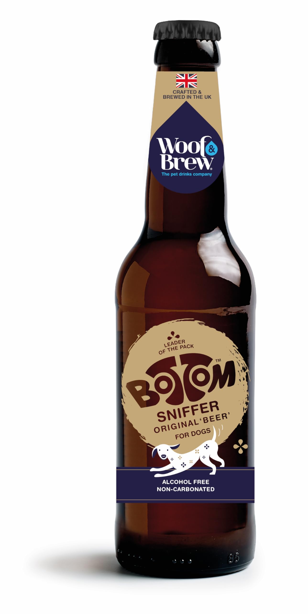 WOOF&BREW Bottom Sniffer Dog 'Beer'. Ideal treat for thirsty and active dogs.