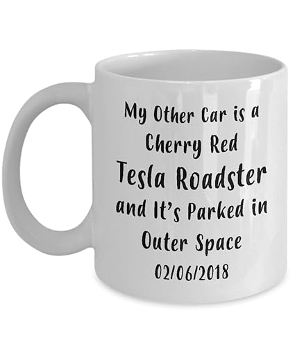 Amazoncom My Other Car Cherry Red Tesla Roadster Outer