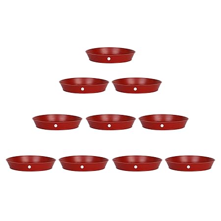 Kraft Seeds Planter Gamla Bottom Plate/Tray 6 Inches Diameter for Planters (Pack of 10 Pieces)