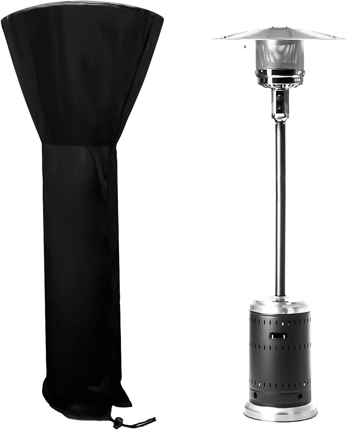 SAVITA 89x33x19inch Standup Patio Heater Cover 210D Oxford Fabric