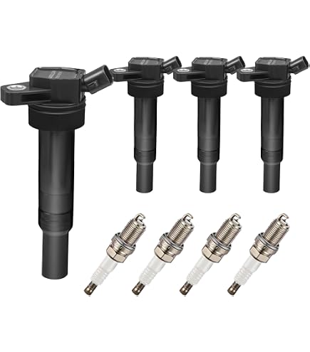 4X OEM Ignition Coil & Iridium Spark Plug for Kia Forte Hyundai