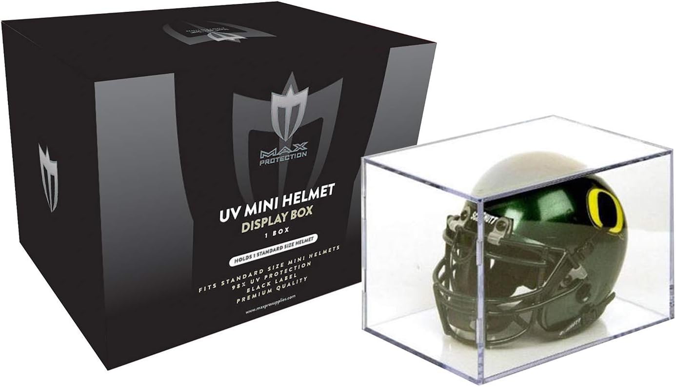 Unique Design 1 Case 8 Max Pro Premium Uv Mini Football Helmet Display Box Buy Cheap Www Seahorsesailingschool Com