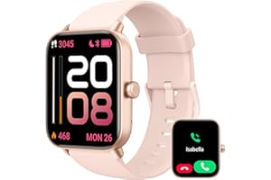 aeac Smart Watch for Women, Alexa Built-in, Stable Bluetooth Call, 2024 Newest Fitness Tracker with Heart Rate/SpO2/Stress/Sleep Monitor, 100 Sports, IP68 Waterproof Smartwatches for iOS Android