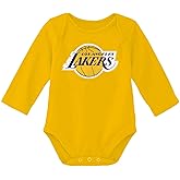 Outerstuff NBA Newborn & Infants 0-24 Months Official Primary Logo Long Sleeve Bodysuit Creeper Romper