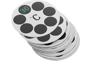 Zerodeko 10pcs Temperature Test Card Round Bath Thermometer Label for Boys and Girls Bubble Bath