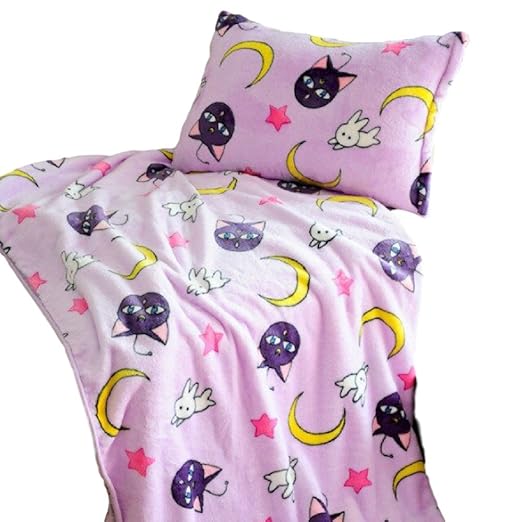 GKO Sailor Moon Blanket Tsukino Usagi Cosplay Purple Luna
