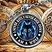 Gee, I Love Wolves “I am Wolf” Native American Spirit Wolf Head Pendant Necklace - Inspirational Gift for Men and Women