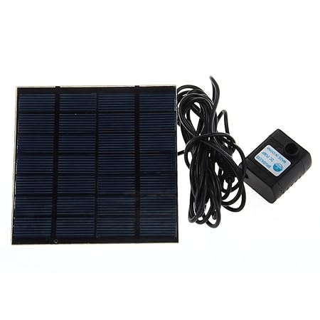 Solar Pumpe Teichpumpe Gartenteichpumpe 8V 150mA mit Röhrchen Brandneu OVP