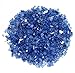 American Fireglass 1/4” Reflective Fire Glass | Use in Fireplace, Fire Pit or Bowl | for Natural Gas or Propane Fires | Safe Tempered Glass for Outdoor & Indoor | Cobalt Blue, 10lb Bag