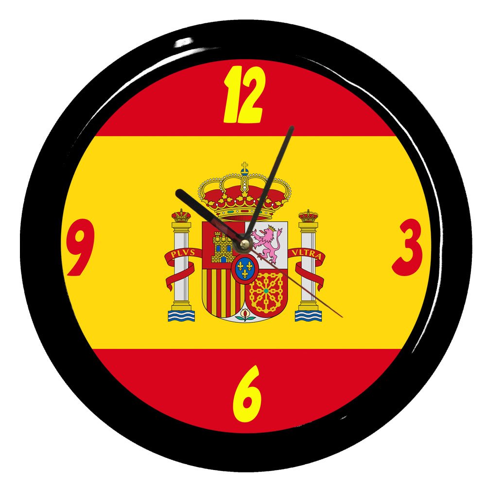 Spanish Flag Round Clock by CBK Home & Kitchen