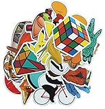 100 Pcs Music Film Car Motorcycle Bike Bicycle Skateboard Snowboard Laptop Luggage Vintage Vinyl Sticker Graffiti Laptop Luggage Decals Bumper Stickers ,100 Pieces