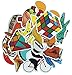 100 Pcs Music Film Car Motorcycle Bike Bicycle Skateboard Snowboard Laptop Luggage Vintage Vinyl Sticker Graffiti Laptop Luggage Decals Bumper Stickers,100 Pieces