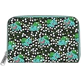Loungefly Pokemon Bulbasaur Aop Zip-Around Faux Leather Wallet Lightweight Pokemon One Size